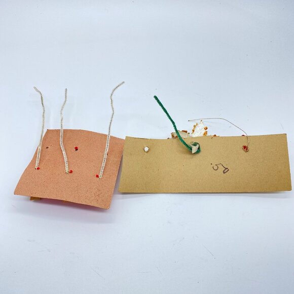 Vintage Christmas Decorative Picks Gold Birds Glittered Flowers Japan Set Of 5 - Picture 4 of 11